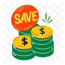 Save Money Coins Icon