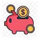 Save Money Filled Line Icon