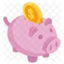 Piggy Bank Piggy Pastel Piggy Savings Icon