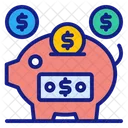 Save Money Deposit Guardar Icon