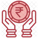 Save Money Indian Currency Rupee Icon
