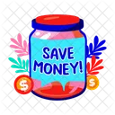 Save Money Savings Jar Icon