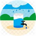 Saving Rainwater Save Icon