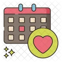 Save The Date Wedding Day Calendar Icon