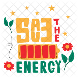 Save the energy  Icon