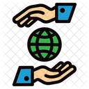Save The Planet Global Earth Icon