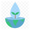 Ecology Water Day Water Saving Icon