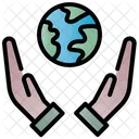 Save The World Hand Nature Icon