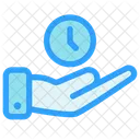 Save Time Hand Gesture Time Icon