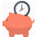 Save Time Time Management Time Is Money Icon