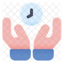 Save Time Holding Time Time Hand Icon