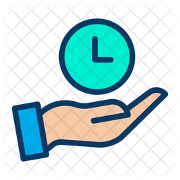 save time icon of colored outline style available in svg png eps ai icon fonts save time icon