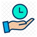Save Clock Time Management Clock Icon