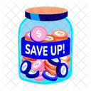 Save Up Savings Jar Icon