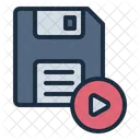 Save Video Floppy Disk Video Icon