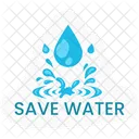 Water Save Water Earth Day Icon