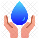 Save Water Hand Icon