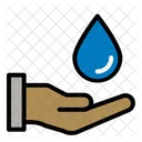 Water Hand Ecology Icon