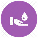 Hand Drop Water Icon
