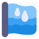 Save Water Flag  Icon