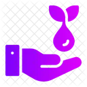 Save Water Conservation Care Icon