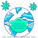 Save Earth Corona Protection Save World From Coronavirus Icon