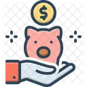 Saving Piggy Bank Save Icon