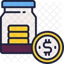 Saving Jar Money Icon