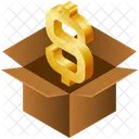 Box Business Dollar Icon