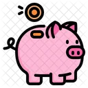 Saving Piggy Investment Icon