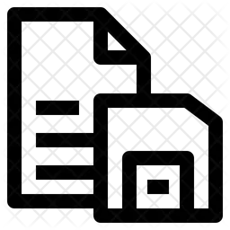 Saving Document  Icon