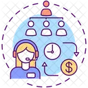 Save Employee Time Icon