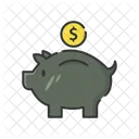 Saving Money Piggy Money Icon