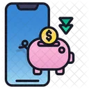 Saving Money Finance Mobile Icon