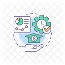 Saving time and money  Icon