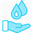 Saving Water Drop Eco Icon