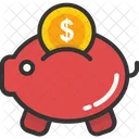 Saving Piggy Bank Icon