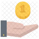 Hand Payment Coin Icon