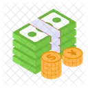 Savings Cash Coins Icon