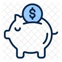 Savings Piggy Bank Money Icon