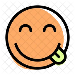 Savoring Smiling Eyes Emoji Icon