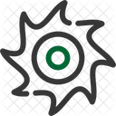 Saw Blade Cutting Icon