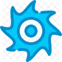 Saw Blade Cutting Icon