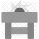 Saw Blade Cutting Icon