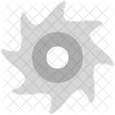 Saw Blade Cutting Icon