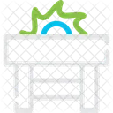 Saw Blade Cutting Icon