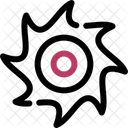 Saw Blade Cutting Icon