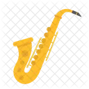 Saxofone Jazz Melodia Icono