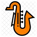 Saxofone Musica Instrumento Icono