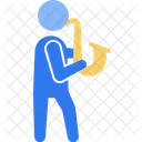 Saxofone Trompete Musico Icono